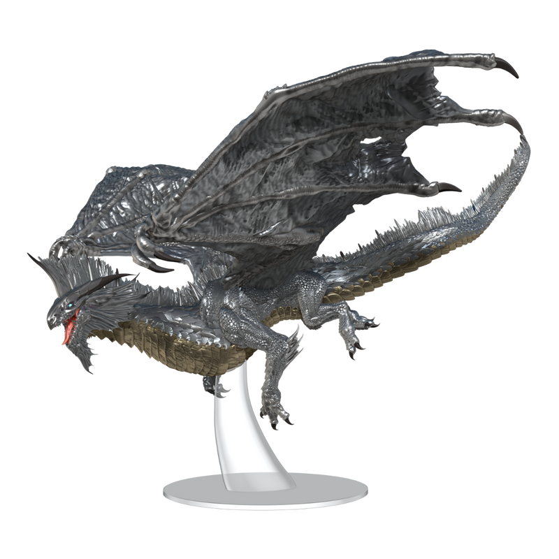 D&D Nolzurs Marvelous Miniatures Adult Silver Dragon