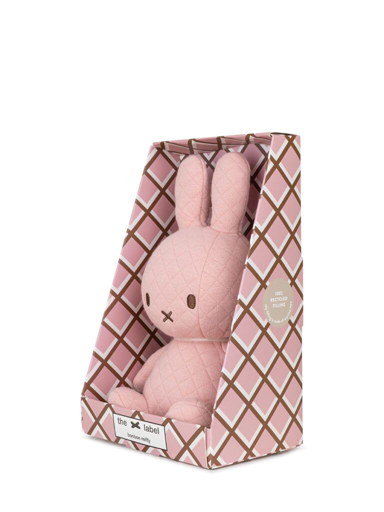 Miffy: Bon Bon Miffy Sitting in Giftbox Plush - Pink