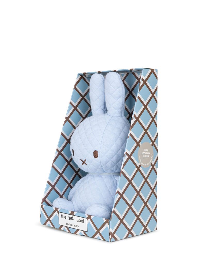 Miffy: Bon Bon Miffy Sitting in Giftbox Plush - Blue