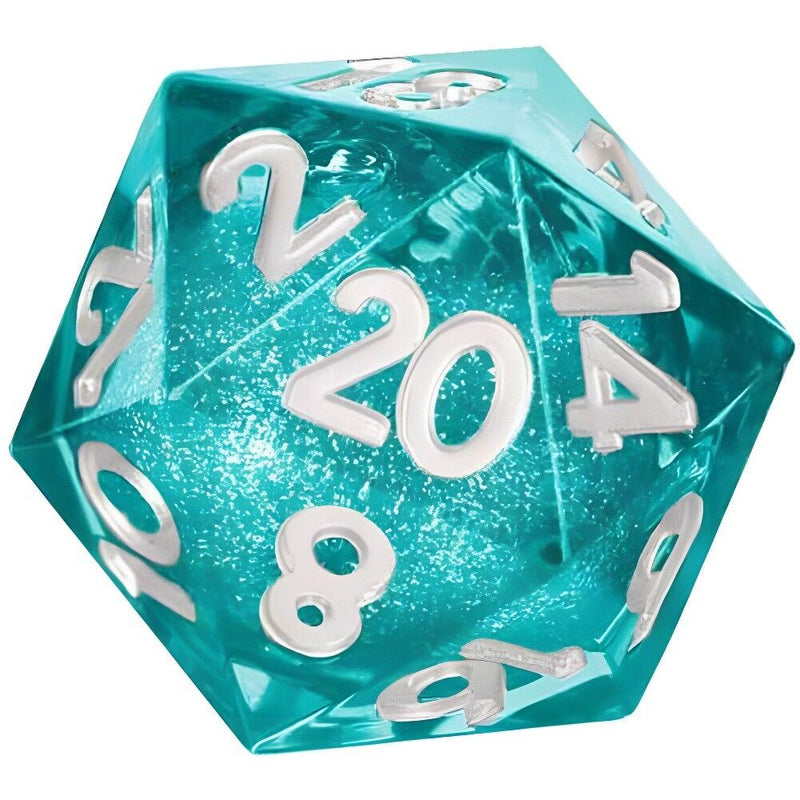 Metallic Dice Games – Individual Liquid Core D20 – Mana Extract