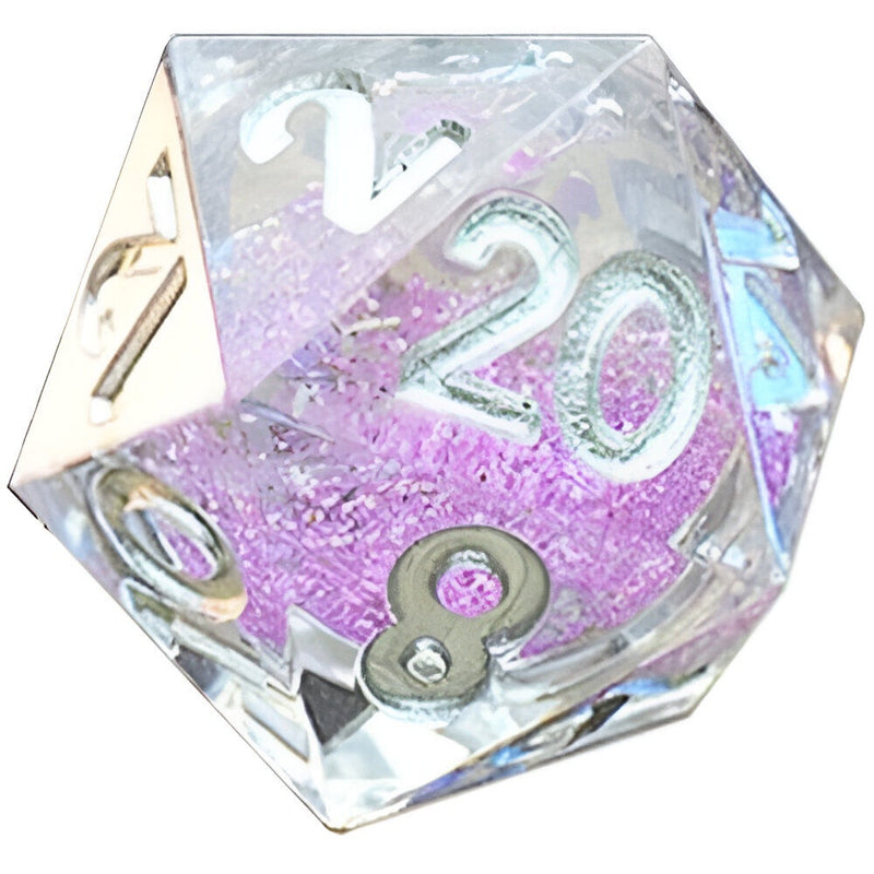 Metallic Dice Games – Individual Liquid Core D20 – Sorcerous Swirl