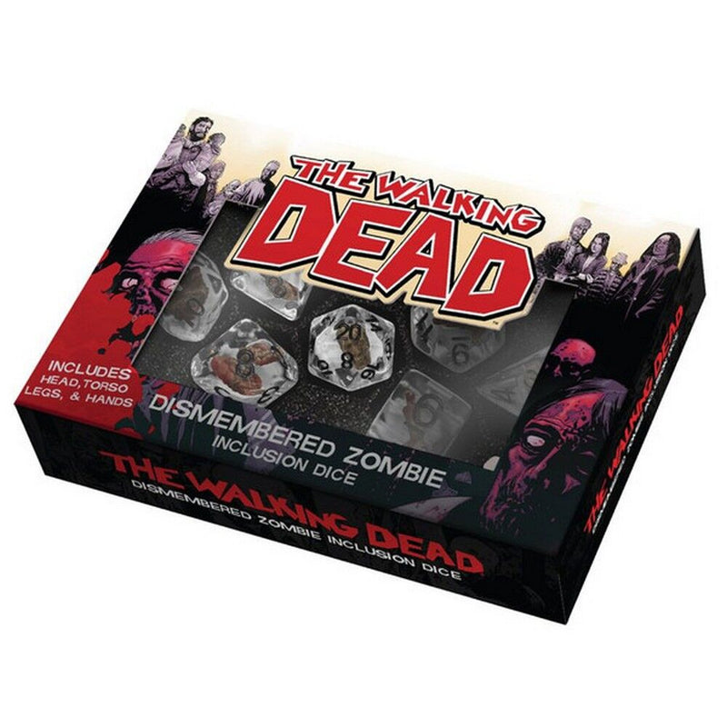 Metallic Dice Games – The Walking Dead Dismembered Zombie Resin Poly Dice Set