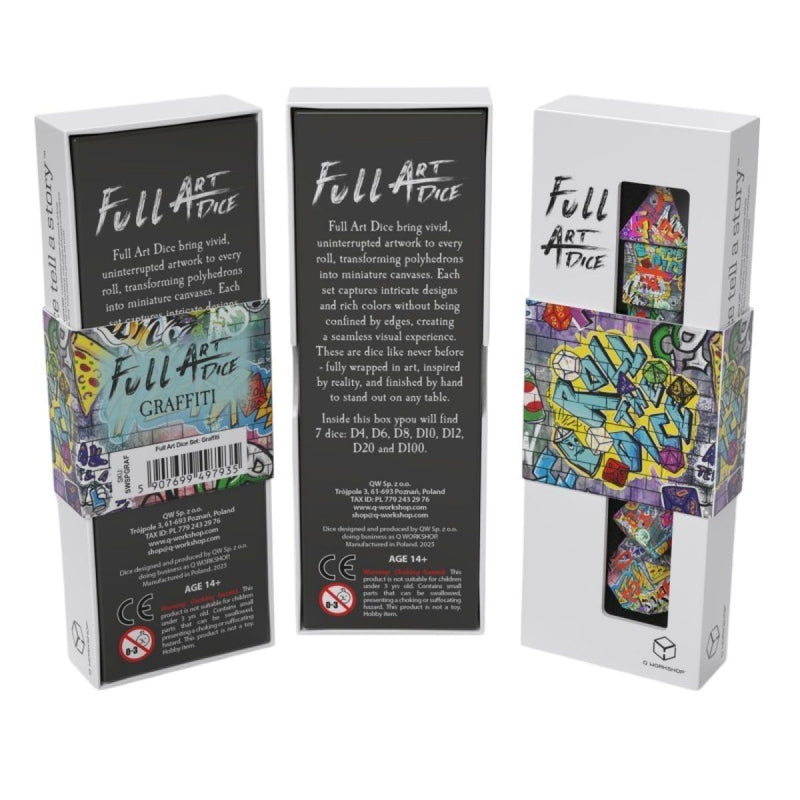 Q Workshop – Full Art Dice Set: Street Art