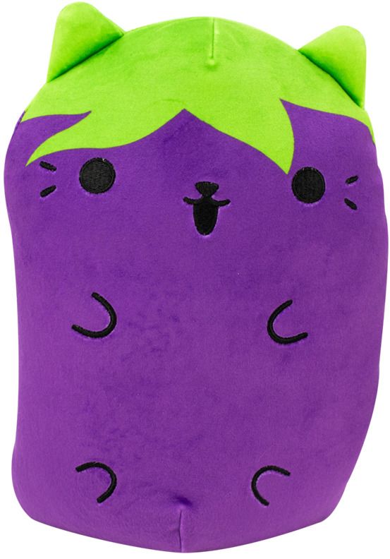 Cats Vs Pickles - Eggplant Jumbo Plush
