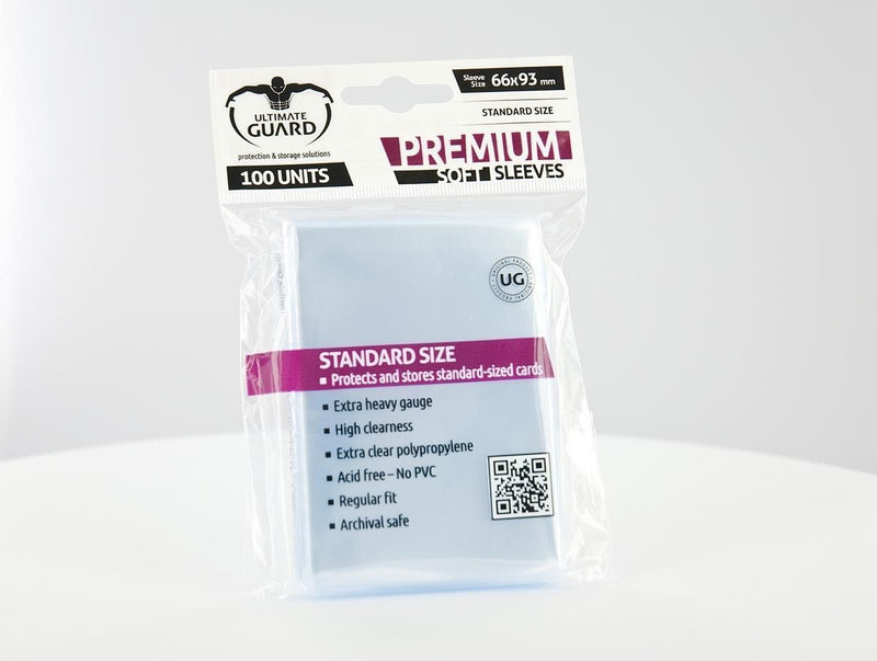 Ultimate Guard Premium Soft Sleeves Standard Size Transparent (100)