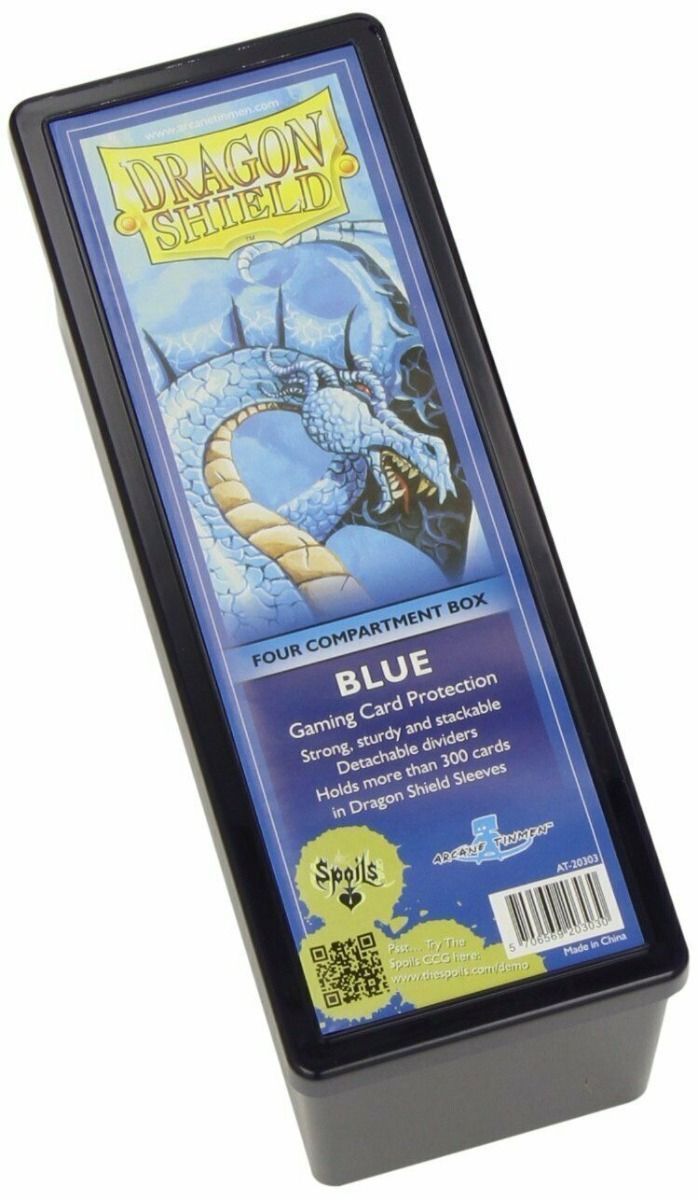 Storage Box - Dragon Shield - Four Compartments - Blue