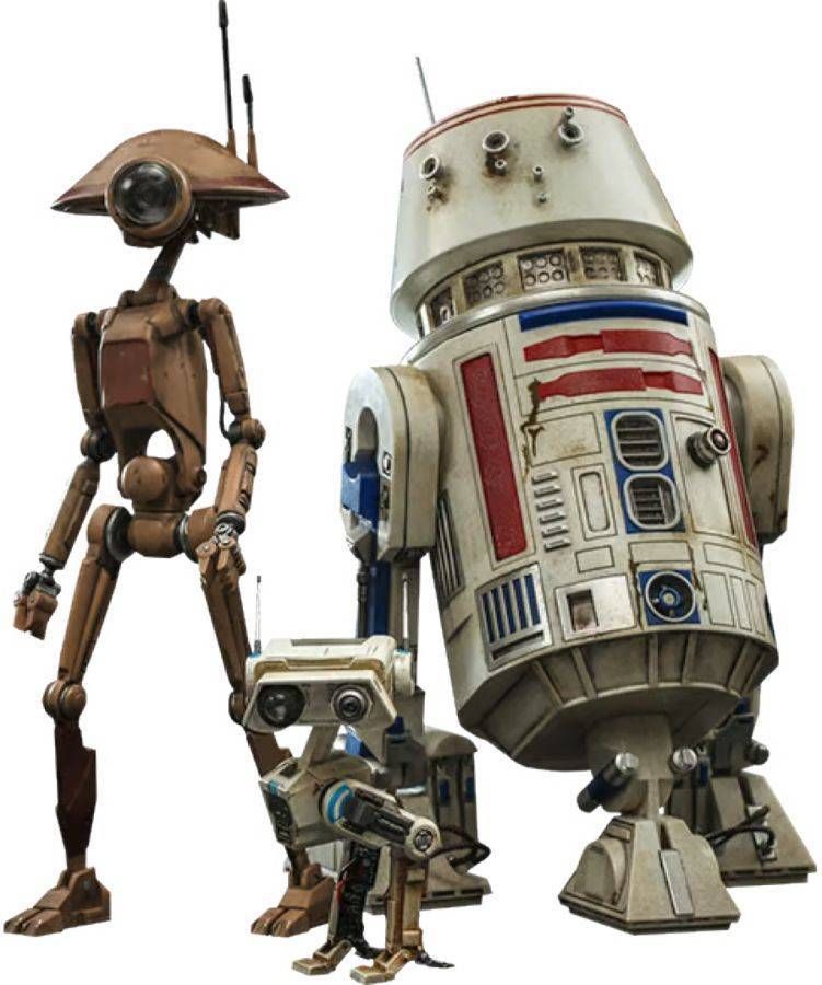 Star Wars: The Book of Boba Fett - R5-D4, Pit Droid, and BD-72 1:6 Scale Figure Set