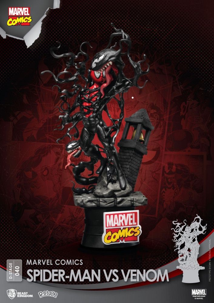 Marvel Comics Spiderman vs Venom D-Stage Statue