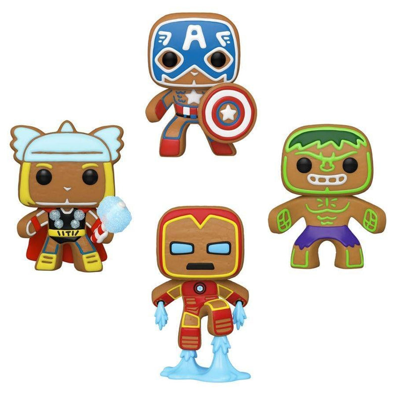 Marvel Comics - Holiday Gingerbread (US Exclusive) Pop! 4-Pack