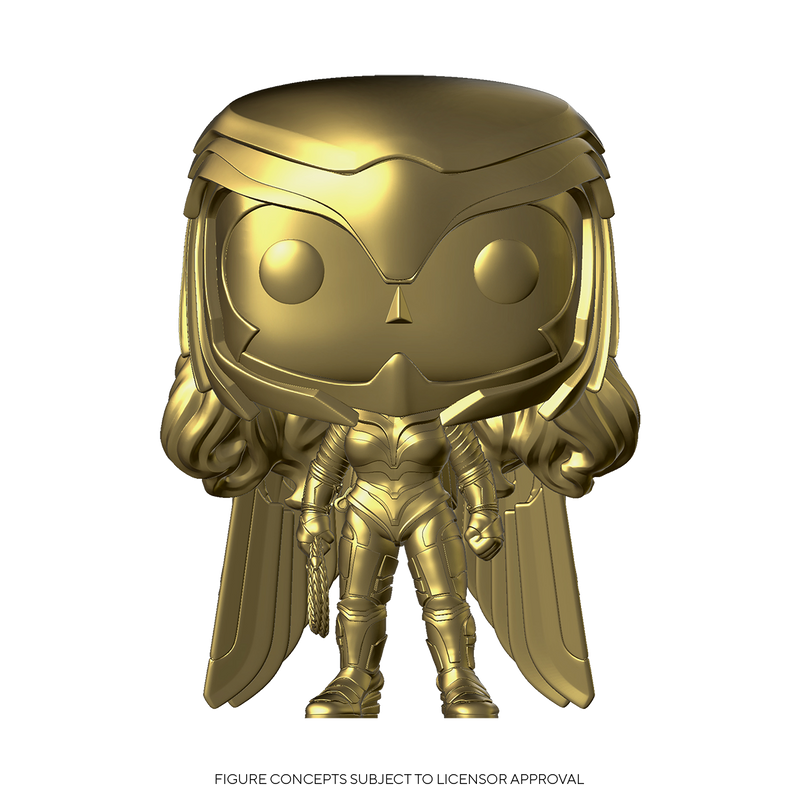 Wonder Woman: 1984 - Wonder Woman Power Pose Gold Chrome US Exclusive Pop! Vinyl Figure