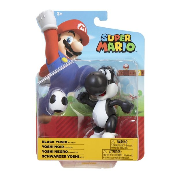Super Mario - Black Yoshi 12cm Articulated Figure