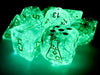 Chessex – Borealis Polyhedral Kelp/Light Green
