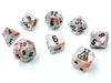 Chessex - Lustrous Polyhedral Sea Shell/Black