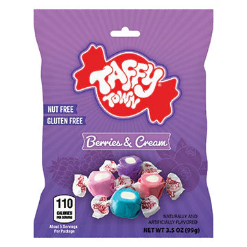 Taffy Town: 3.5oz Peg Bag - Berries and Cream