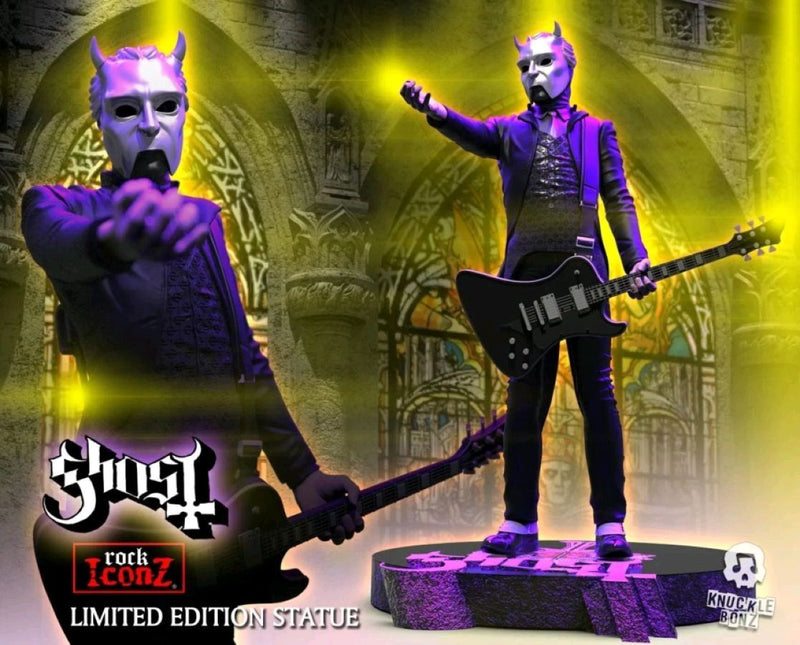 Ghost - Nameless Ghoul Black Guitar Rock Iconz Statue