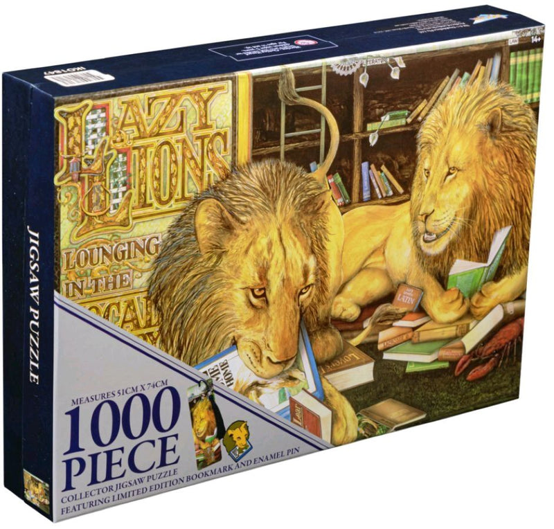 Animalia - Lazy Lions 1000 piece Collector Jigsaw Puzzle