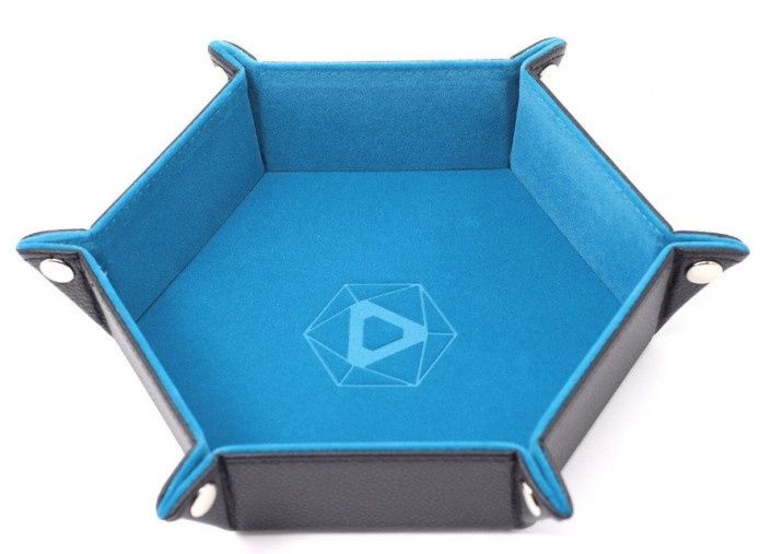 Die Hard Dice Folding Hex Tray - Teal Velvet