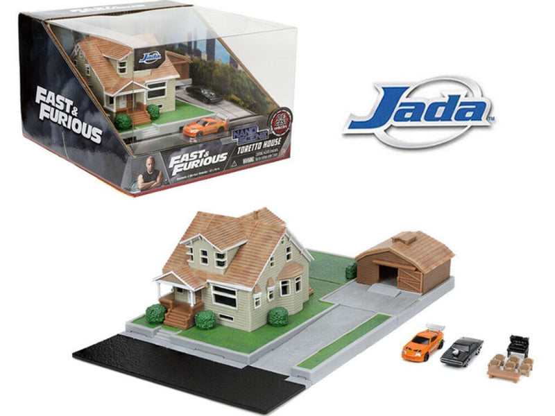 Fast and Furious - Doms House NanoScene with 2 Vehicles