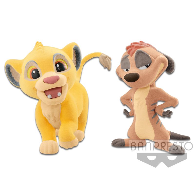 The Lion King - Fluffy Puffy Simba & Timon Figures