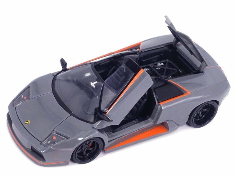 HyperSpec - Lamborghini Murcielago Roadster Grey 1:24 Scale Diecast Vehicle