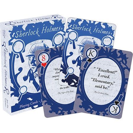 Sherlock Holmes Quotes Playing Cards