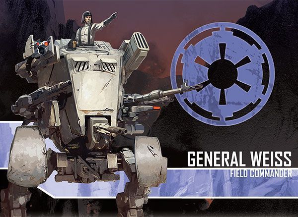 Star Wars Imperial Assault General Weiss Villain Pack