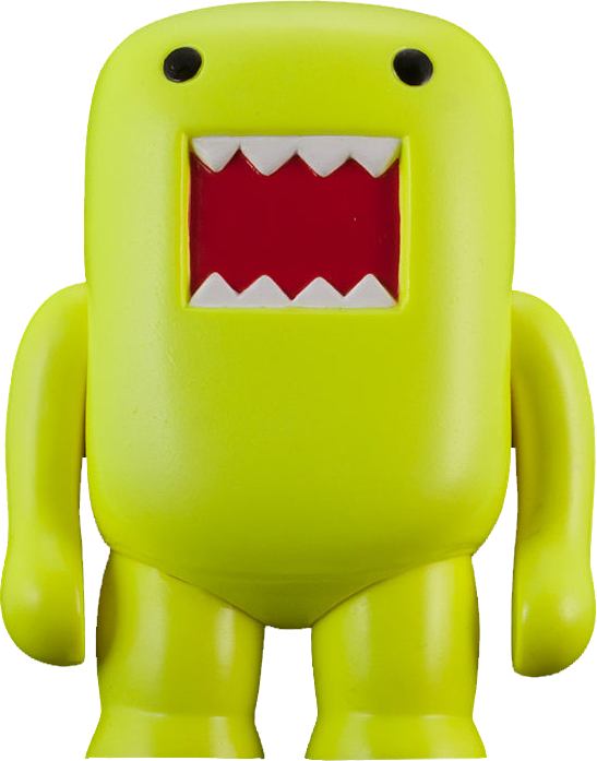 Domo - 4in Vinyl Figure Black-light Yellow