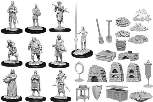 WizKids Deep Cuts Unpainted Miniatures Towns People Castle - Castle 2