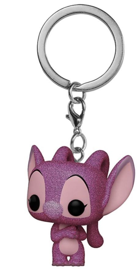 Lilo & Stitch - Angel Diamond Glitter (US Exclusive) Pocket Pop! Keychain