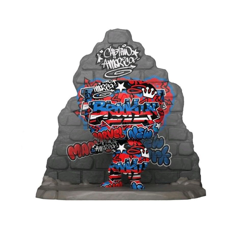 Captain America - Grafitti Deco (US Exclusive) Pop! Deluxe Figure