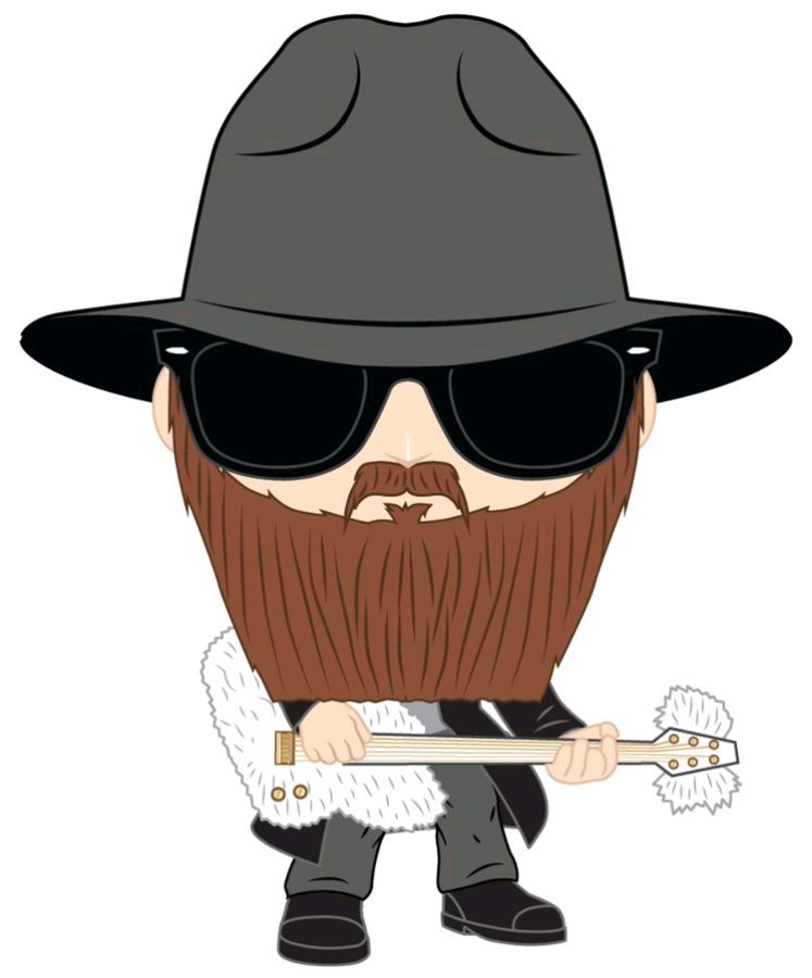 ZZ Top - Billy Gibbons Flocked Pop! Vinyl Figure