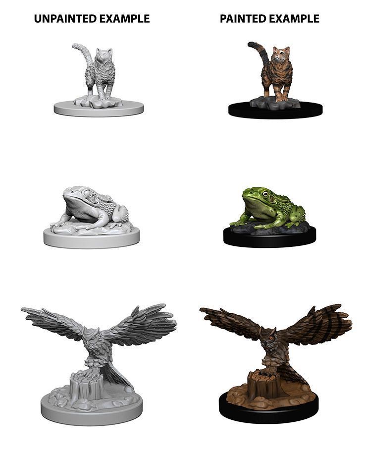 WizKids Deep Cuts Unpainted Miniatures Familiars