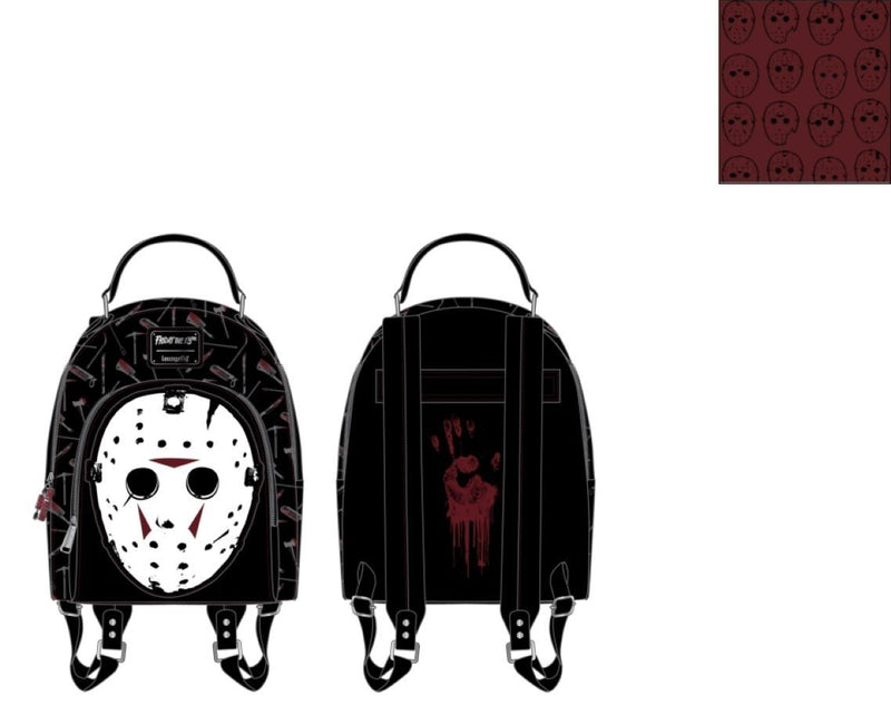 Friday the 13th - Jason Mask Mini Backpack