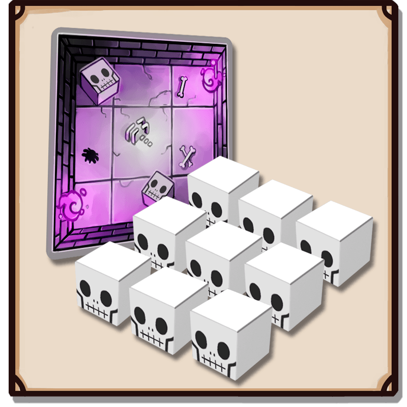 Dungeon Drop - Skeleton Skulls