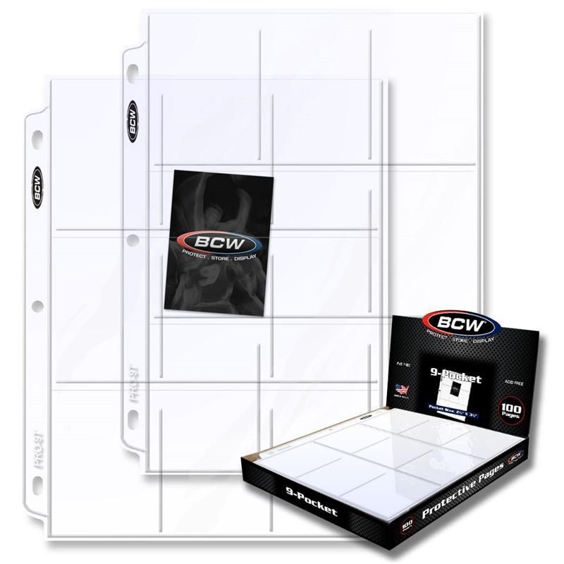 BCW 9-Pocket Protective Page