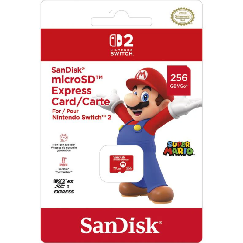 Nintendo Switch 2 SanDisk microSD Express Card 256GB