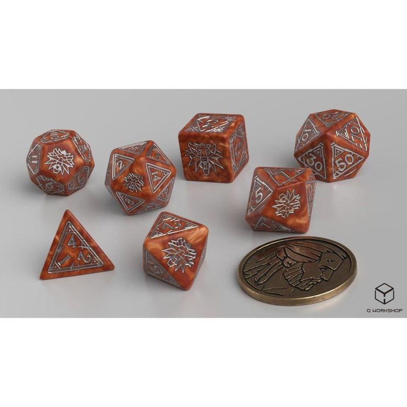 Q Workshop - The Witcher Dice Set: Geralt - The Monster Slayer Dice Set