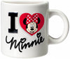 Mickey Mouse - I Love Minnie Mouse Ceramic Mug Magnet (White)