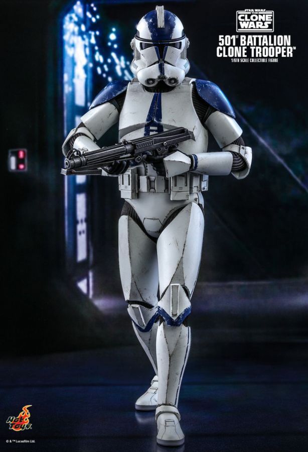 Star Wars: The Clone Wars - 501st Battalion Clone Trooper 1:6 Scale Premium Action Figure