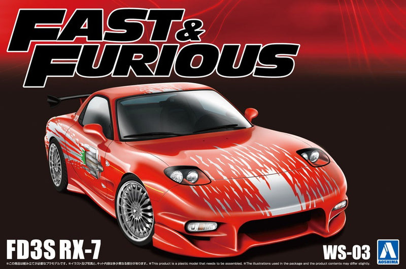 1/24 Fast & Furious FD3S RX-7 Model Kit