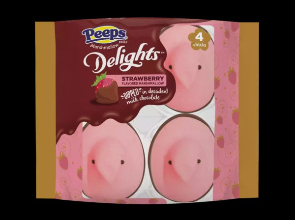 PEEPS® Delights™ 4ct Strawberry