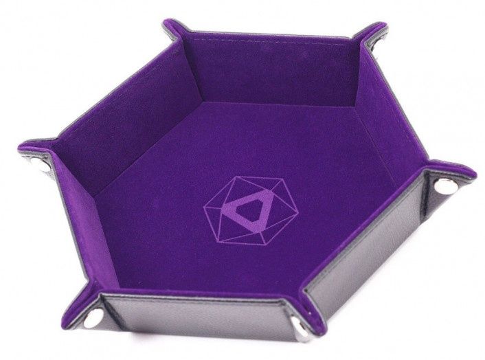 Die Hard Dice Folding Hex Tray - Purple Velvet