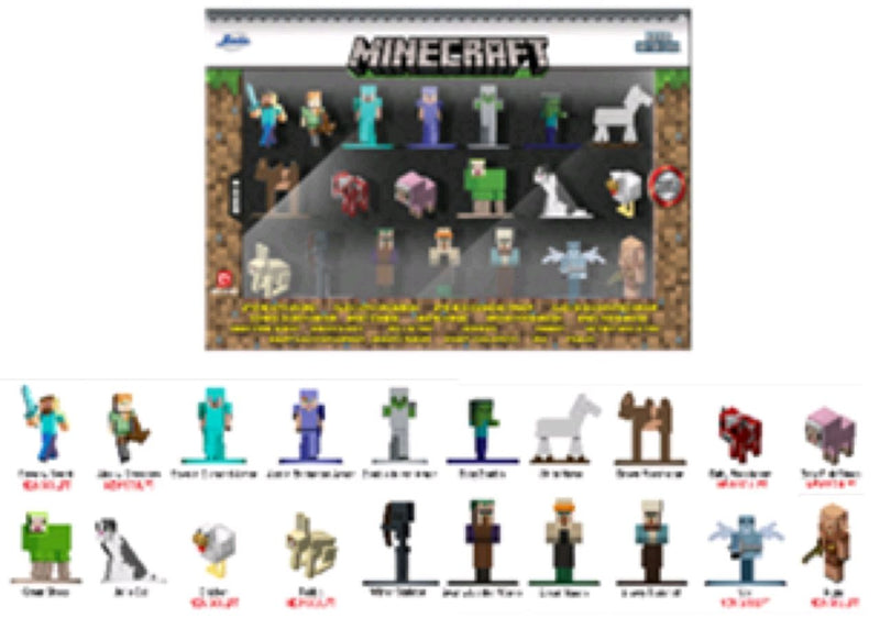 Minecraft - Nano Metalfigs 20 Pack Wave 06