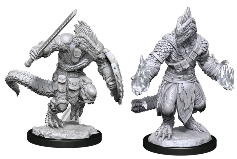 Dungeons & Dragons - Nolzurs Marvelous Unpainted Minis: Lizardfolk Barbarian & Cleric