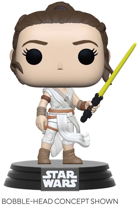 Star Wars: The Rise of Skywalker - Rey (with Yellow Lightsaber) Pop! Vinyl Figure