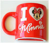 Mickey Mouse - I Love Minnie Mouse Ceramic Mug Magnet (Red)