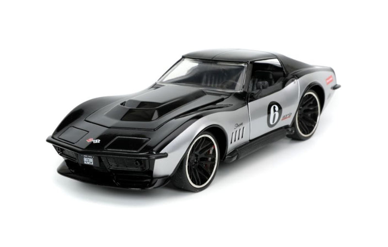 Big Time Muscle - Corvette StRay ZL-1 1969 Black 1:24 Scale Diecast Vehicle