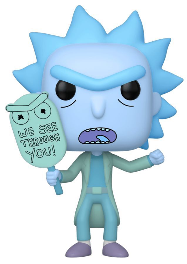 Rick and Morty - Hologram Rick (See You) Glow US Exclusive Pop! Vinyl Figure