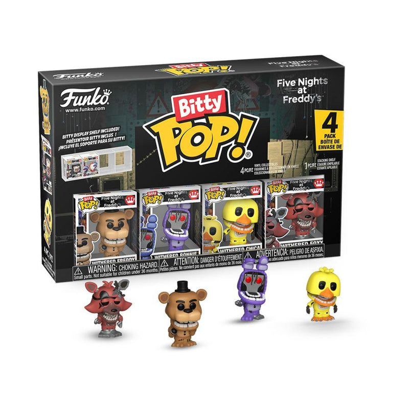 Five Nights at Freddy's - Withered Bitty Pop! 4 Pack