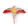 Harry Potter Pin Badge Rose Gold Plated Fawkes